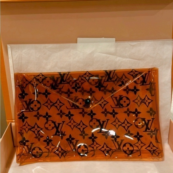 💯% Authentic Louis Vuitton Monogram Multi-color Bikini Top & Clutch ✨ - Picture 7 of 11